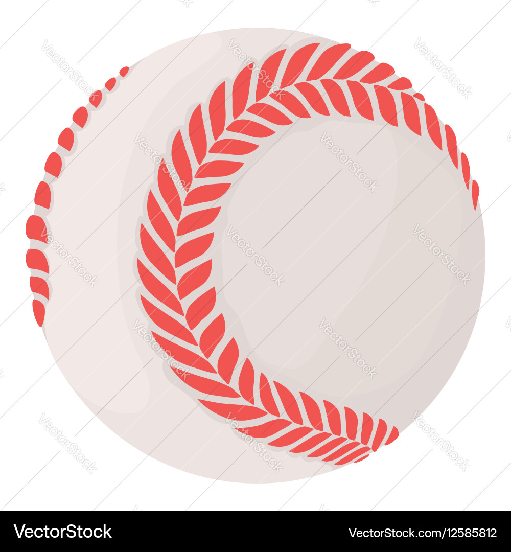Baseball Ball Icon Vector Image
