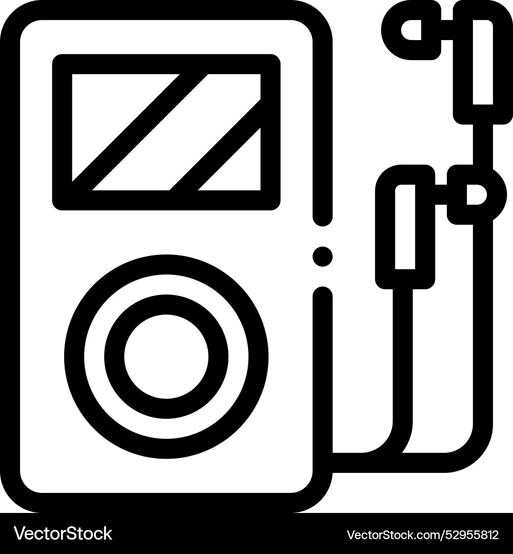 Device icon thin linear style design isolated Device icon thin linear style design isolated vector image