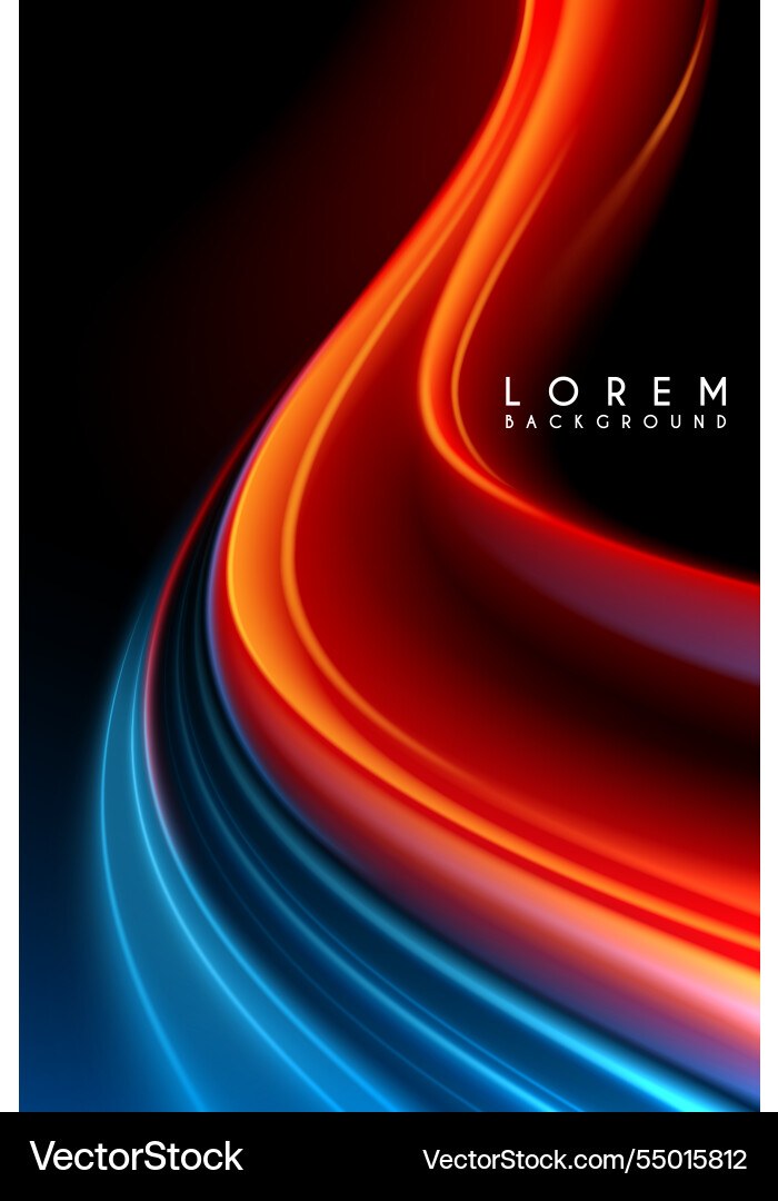 Dynamic Light Waves Background vector image