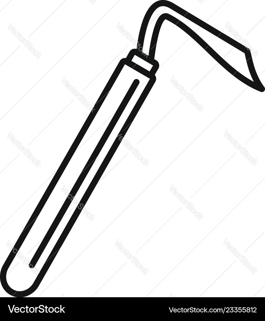Hoof pick icon outline style Hoof pick icon outline style vector image