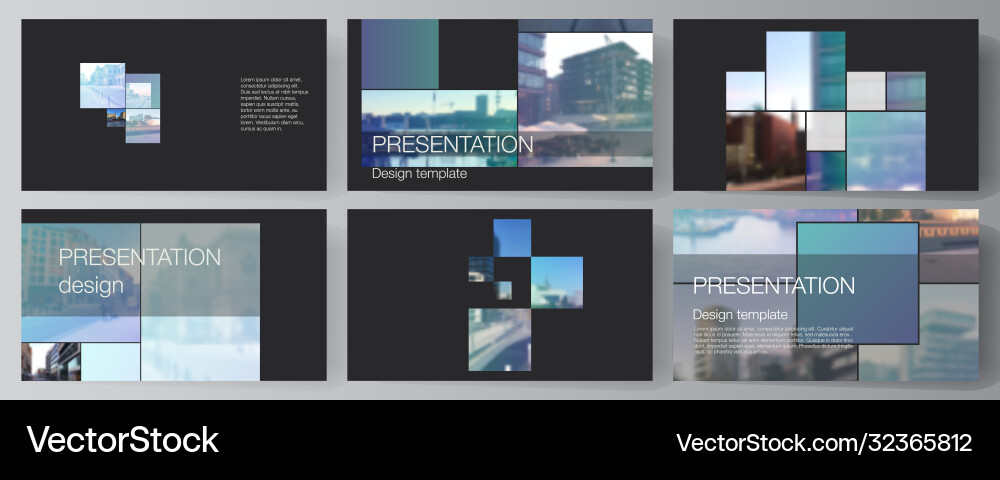 Modern Presentation Slides Layout Vector Image
