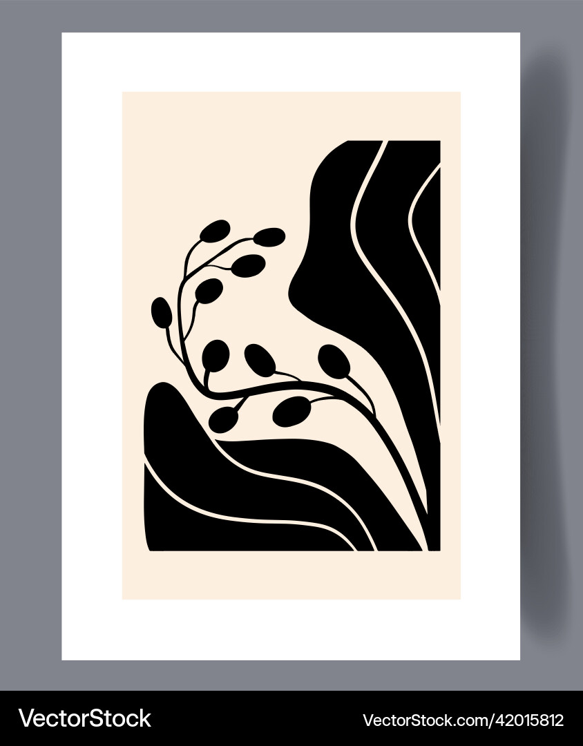 Scandinavian abstract print set Scandinavian abstract print set vector image