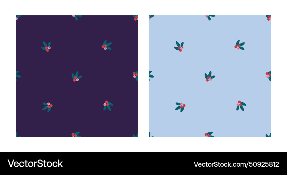 Simple seamless pattern set with abstract winter Simple seamless pattern set with abstract winter vector image