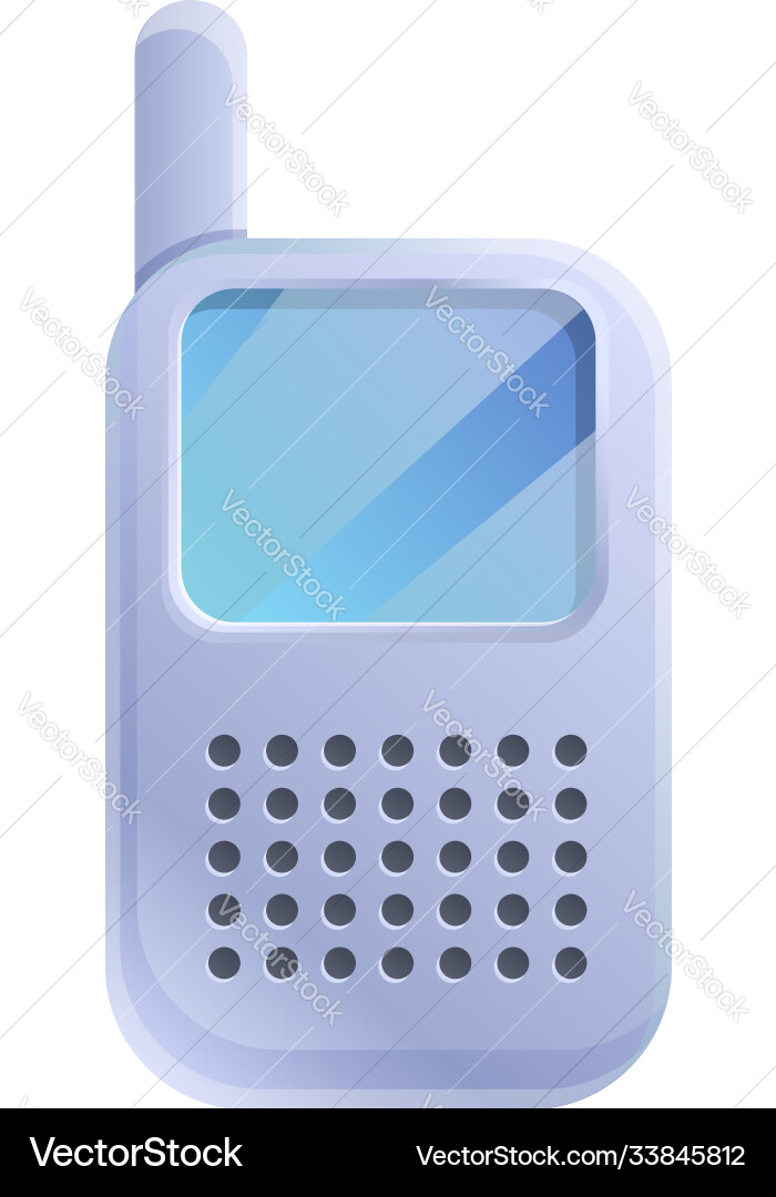 Toy walkie talkie icon cartoon style Toy walkie talkie icon cartoon style vector image