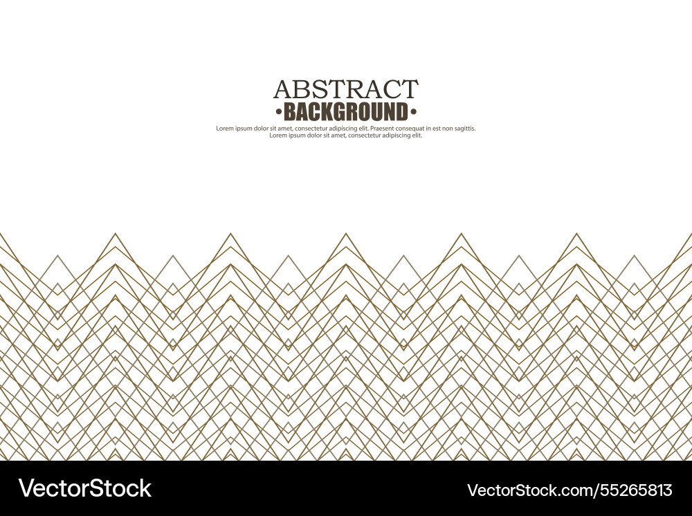 Abstract geometric art background with linear Vector Image