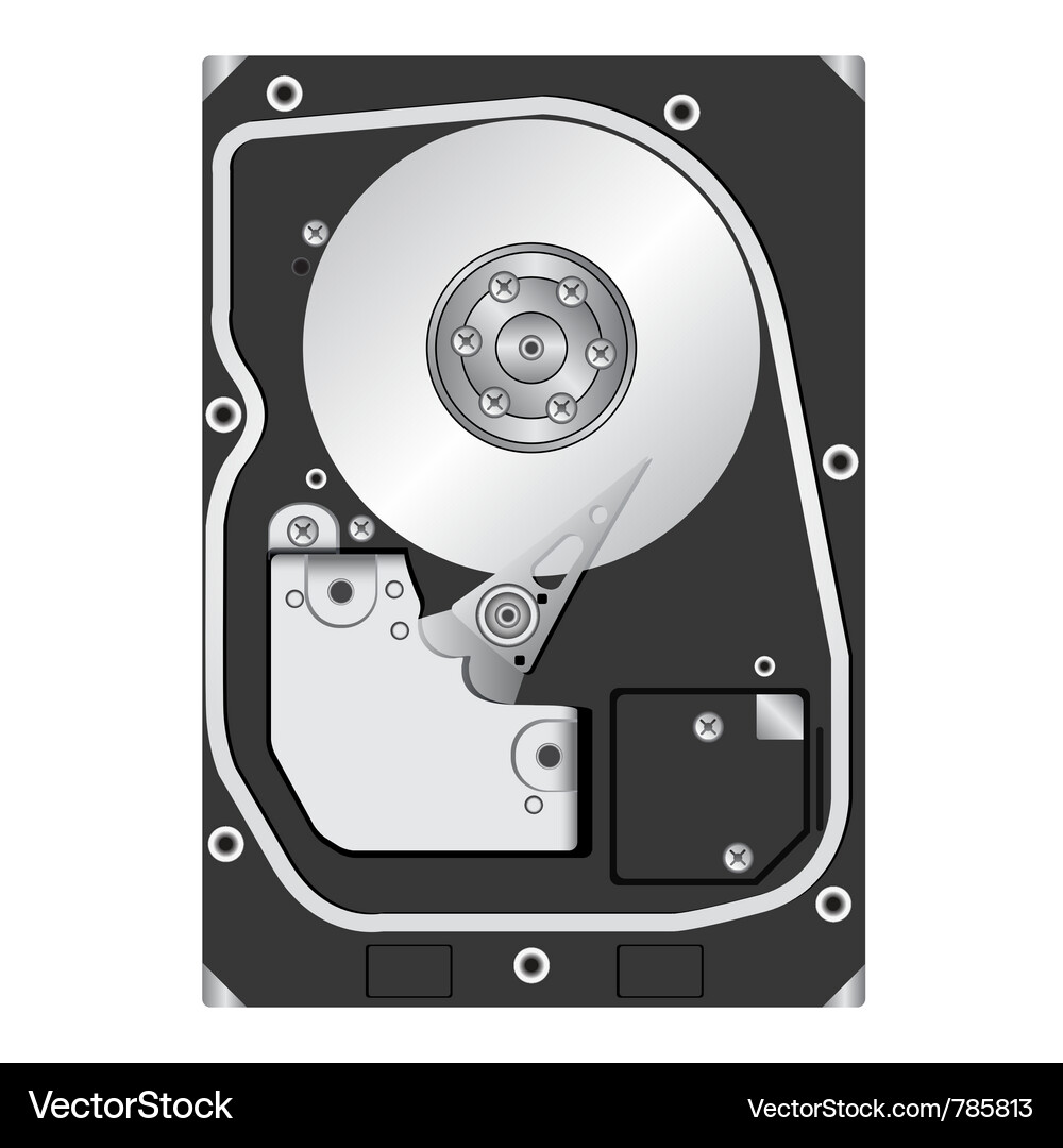 Computer hard disk drive Vector Image