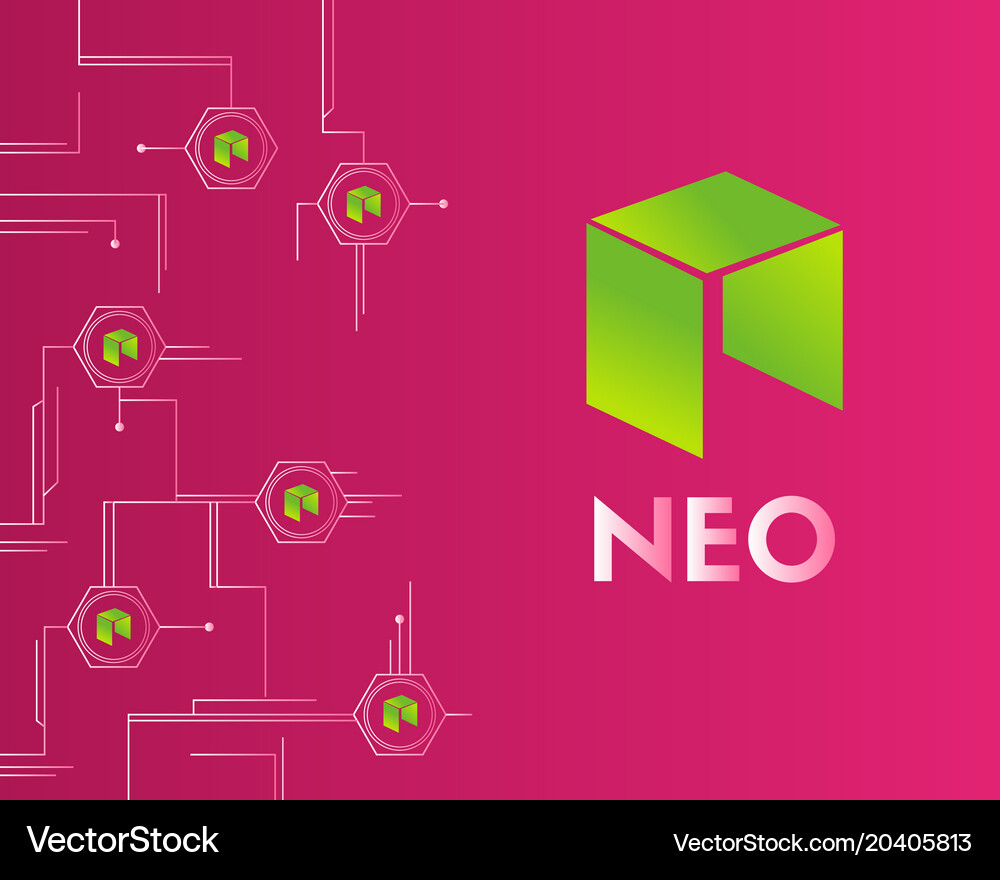 Cryptocurrency neo blockchain technology style – Royalty-Free Vector |  VectorStock