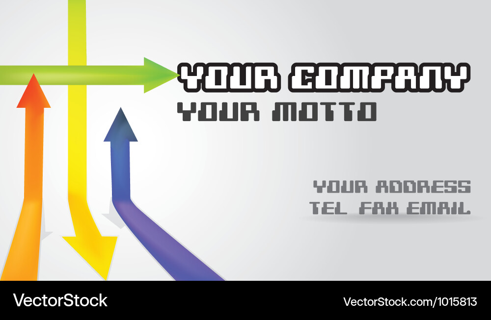 Dynamic Arrow Business Background vector image