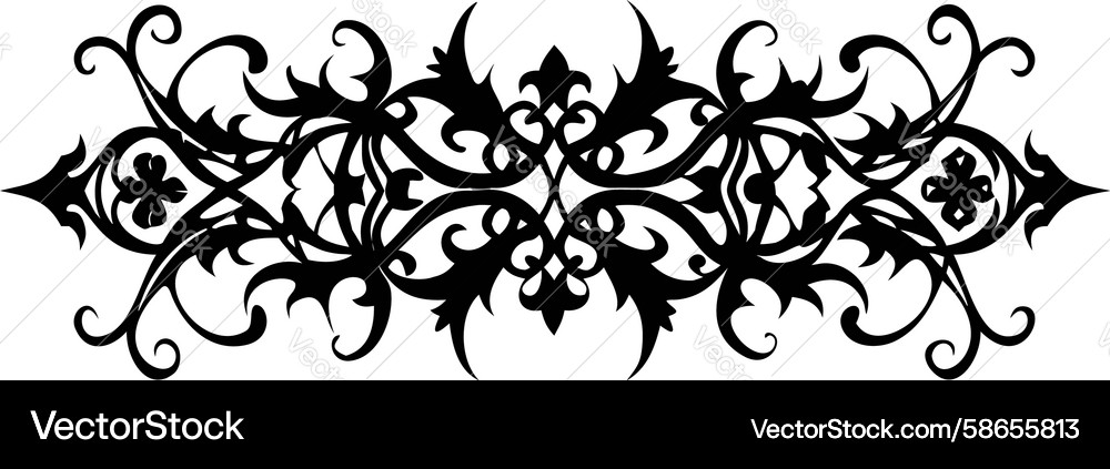 Ornate geometric repeating border pattern design Vector Image