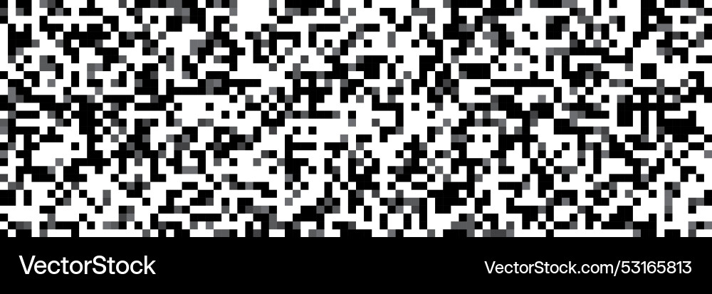 Qr code seamless background with square pixel Qr code seamless background with square pixel vector image