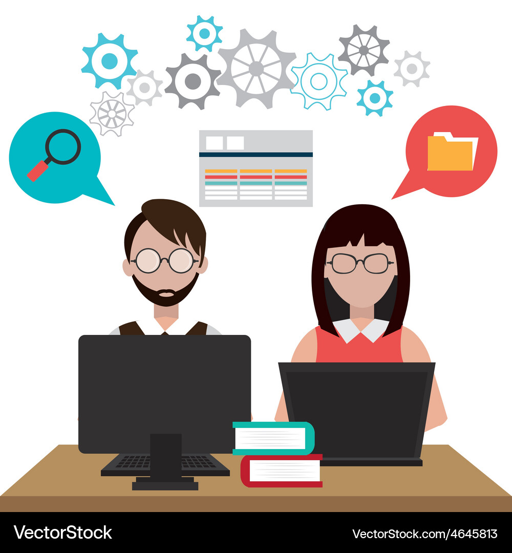 Technology and Software Concepts Vector Image