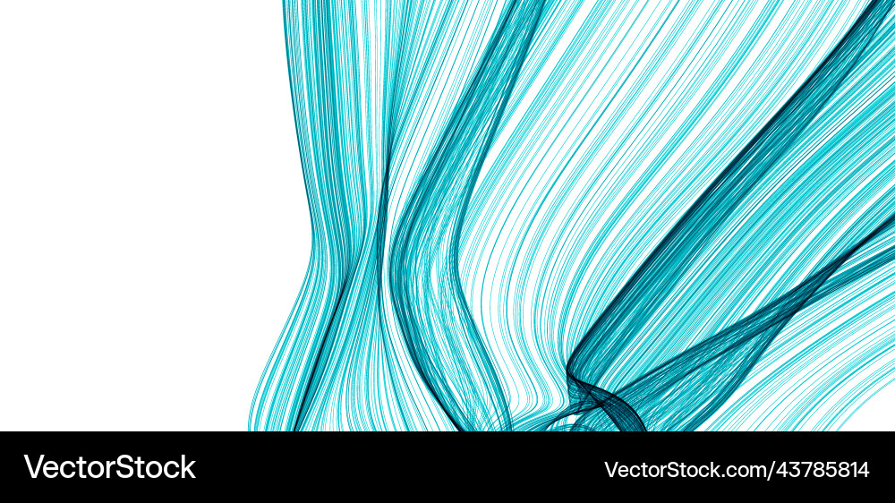 Abstract flowing wave lines design element Abstract flowing wave lines design element vector image