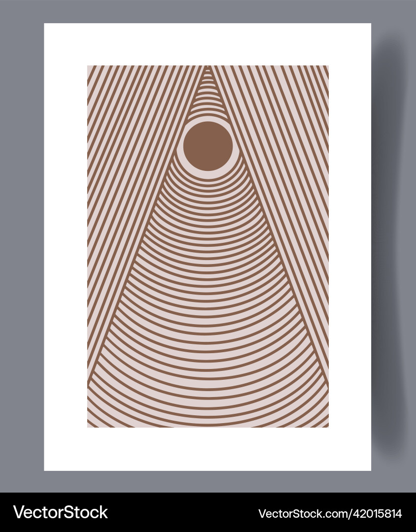 Scandinavian Abstract Print Set vector image