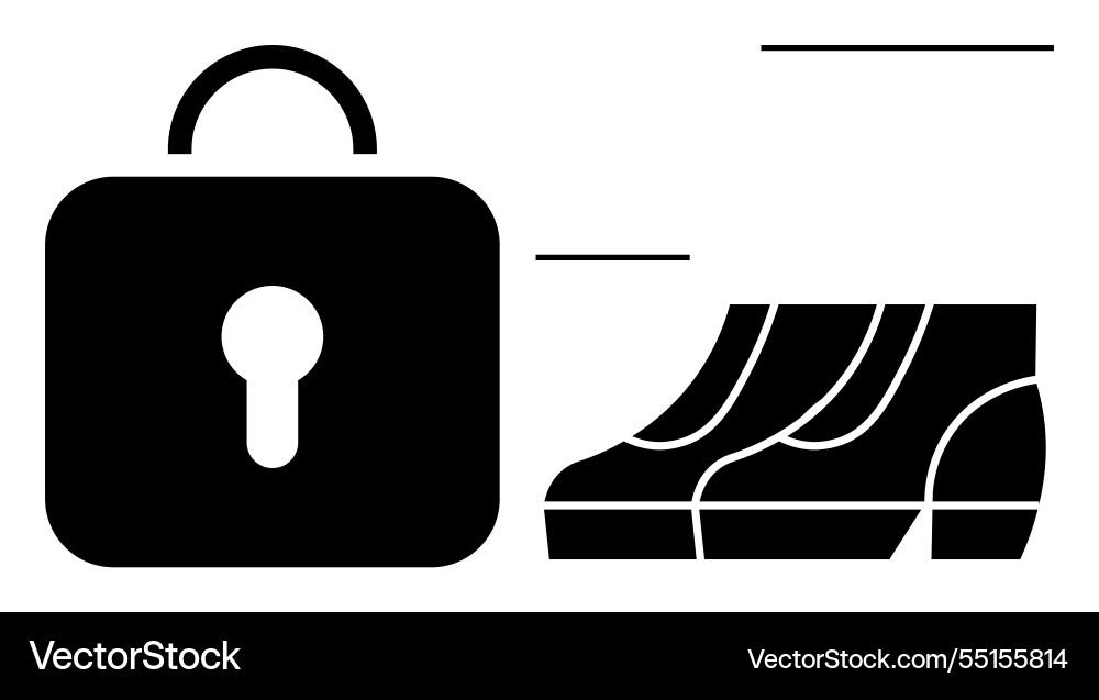 Secure access with biometric authentication vector image
