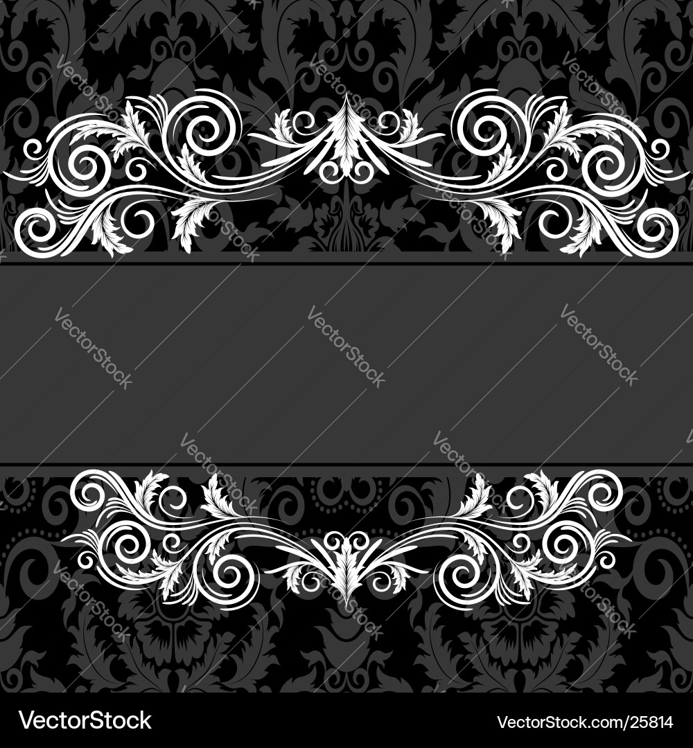 Vintage black frame Royalty Free Vector Image - VectorStock