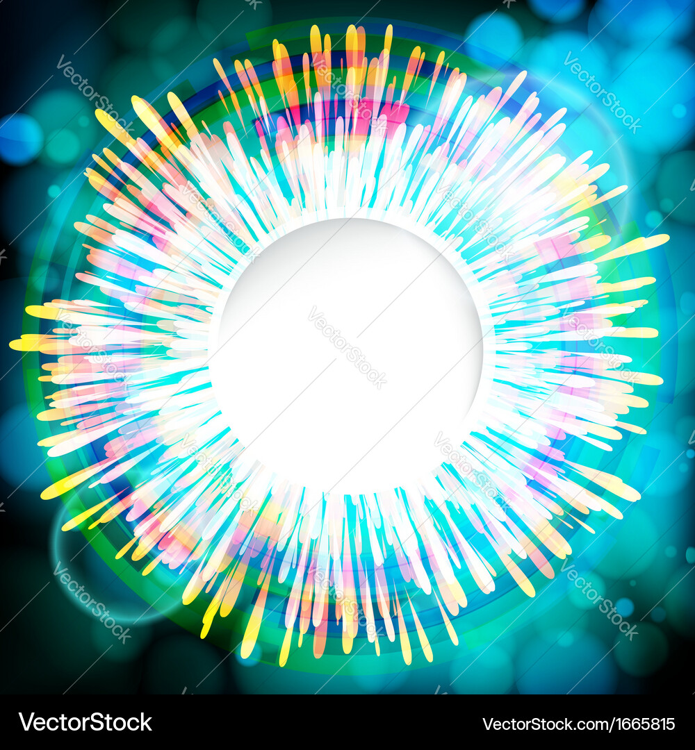 Abstract digital background with a round space Vector Image