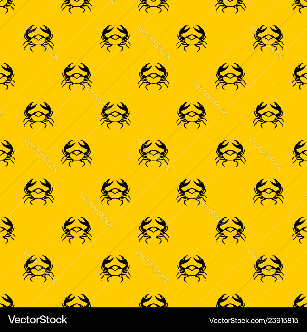 Big crab pattern Big crab pattern vector image