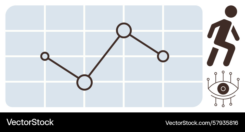 Data analytics with performance metrics Vector Image