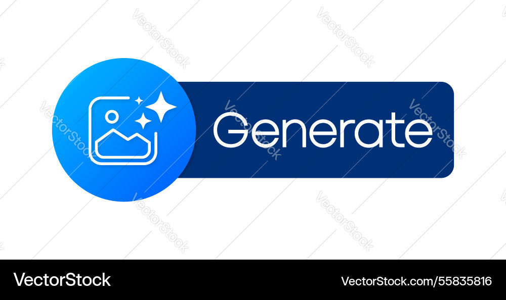 Generieren Sie ai-Taste künstliche Intelligenz Generieren Sie ai-Taste künstliche Intelligenz vektorbild