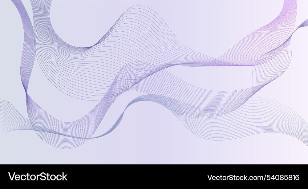 Image depicts smooth flowing lines in soft Vector Image