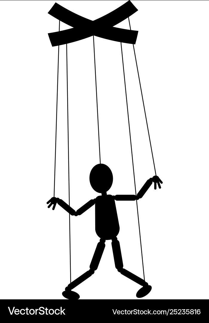 Puppet Control Icon vector image