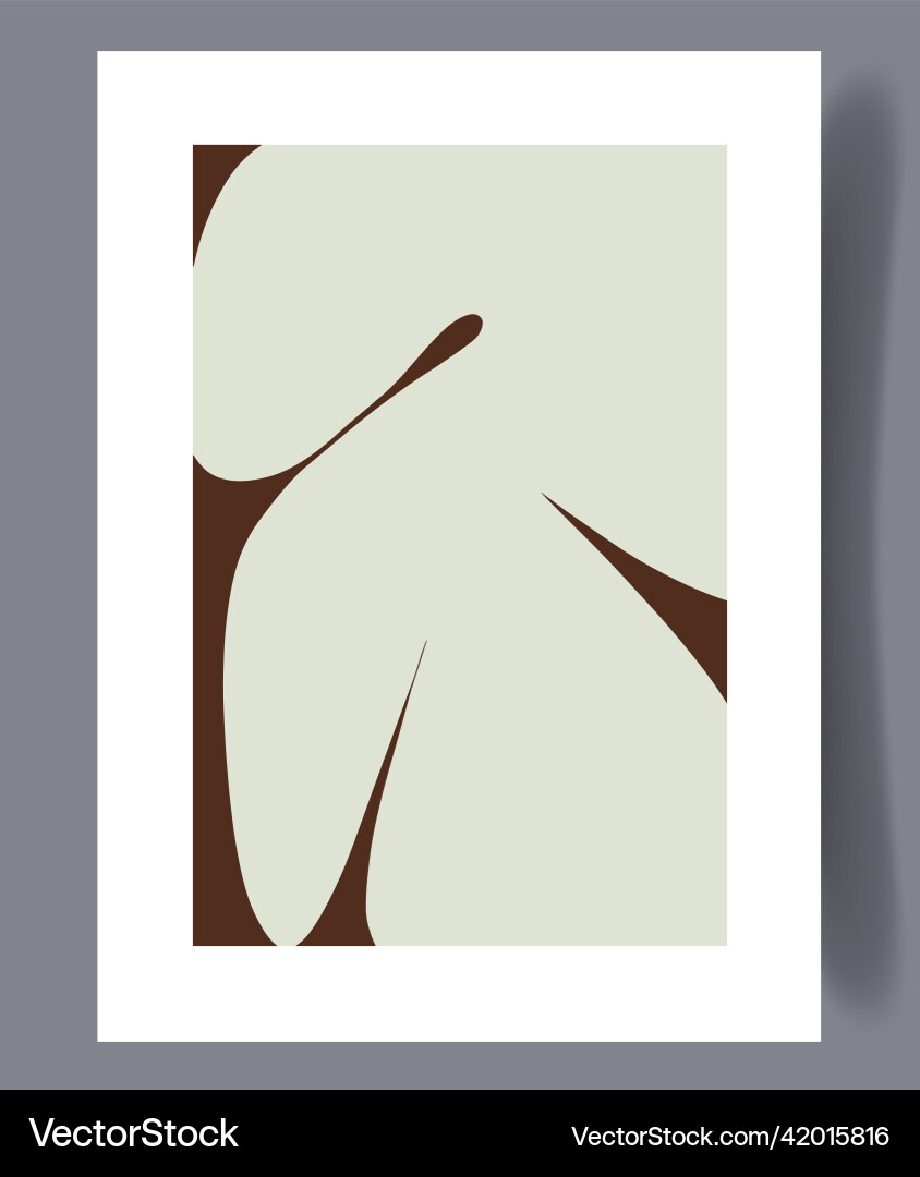 Scandinavian Abstract Print Set Vector Image