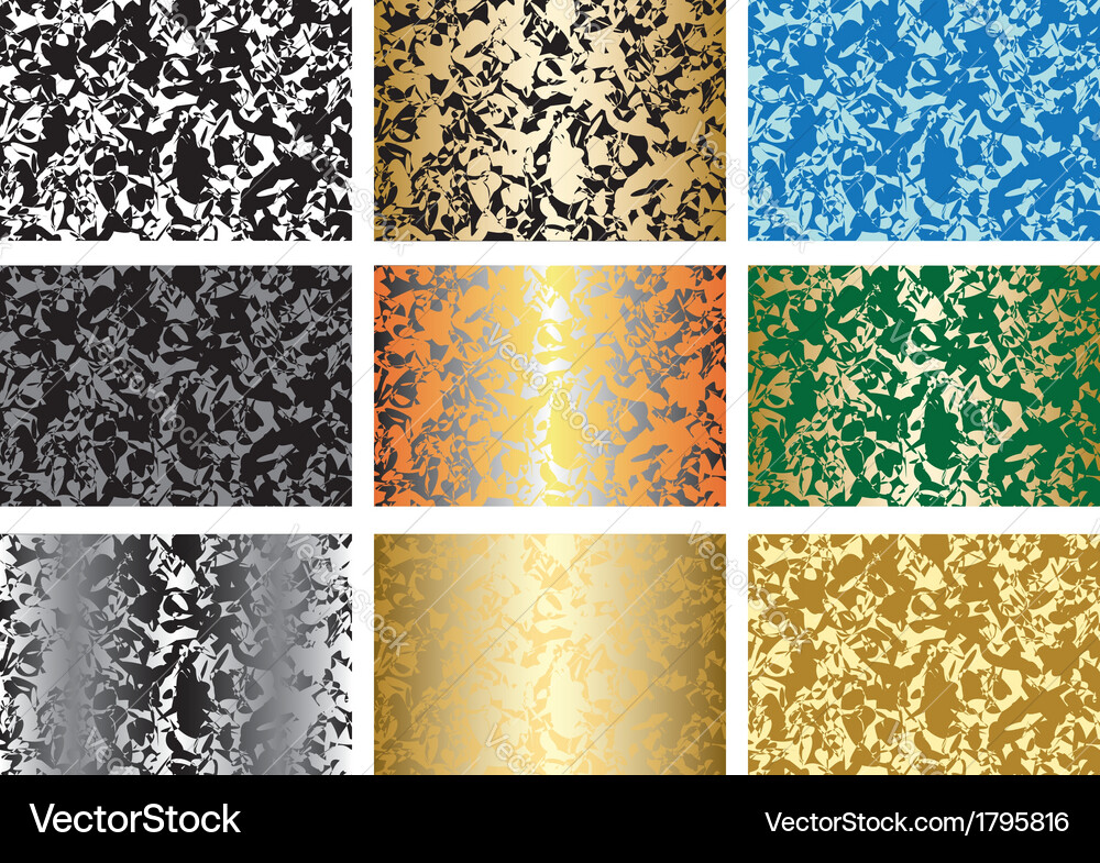 Set of patterns with abstract textures Vector Image