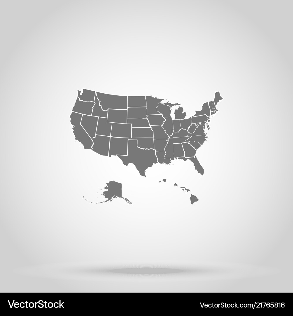 Us states of america Us states of america vector image