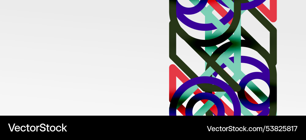 Abstract background - colorful circle lines Abstract background - colorful circle lines vector image