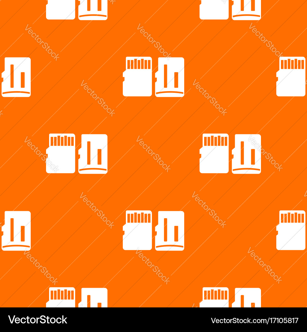 Both sides of sd memory card pattern seamless Vector Image