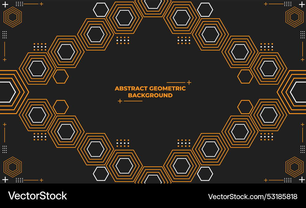 Abstract hexagonal geometric background Abstract hexagonal geometric background vector image