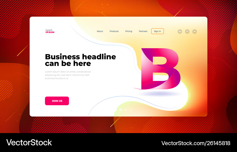 Liquid color background design fluid gradient Vector Image