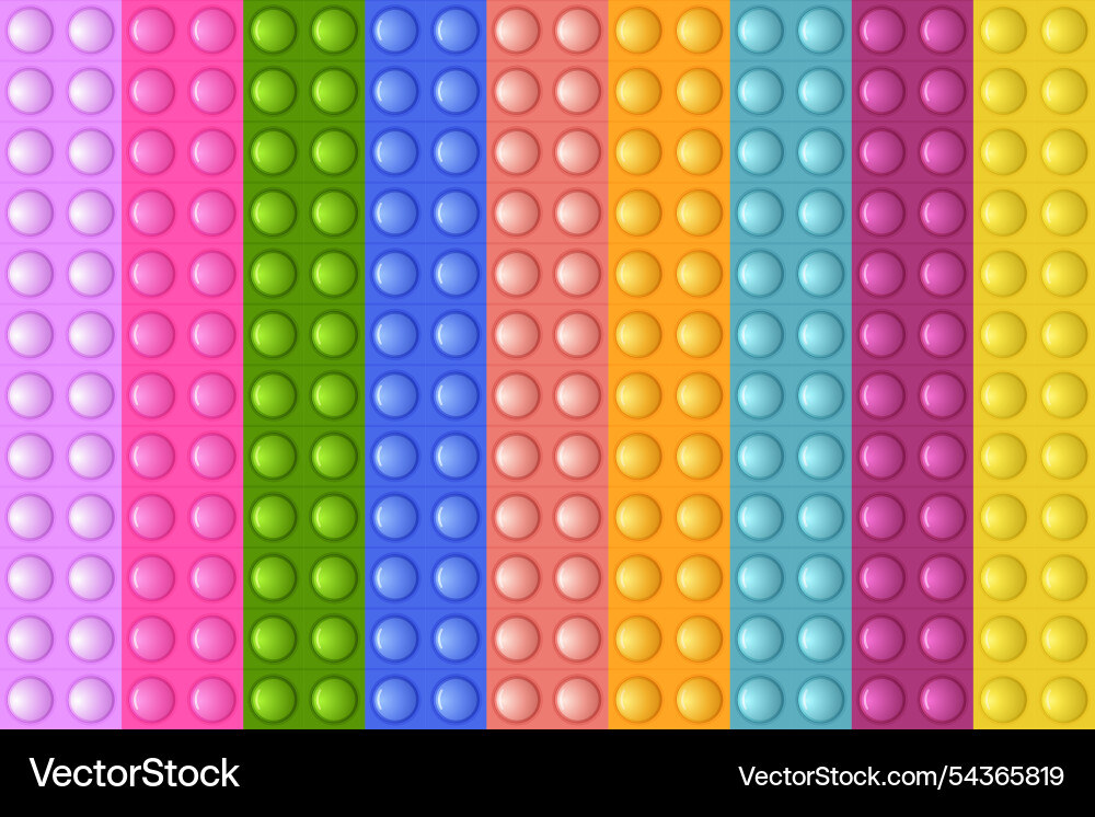 Seamless pattern with trendy game pop it simple Vector Image