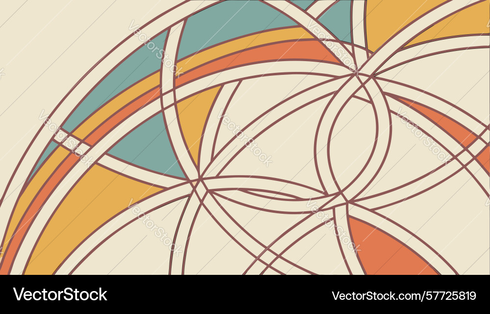Wave-like geometric pattern with dynamic arcs vector image
