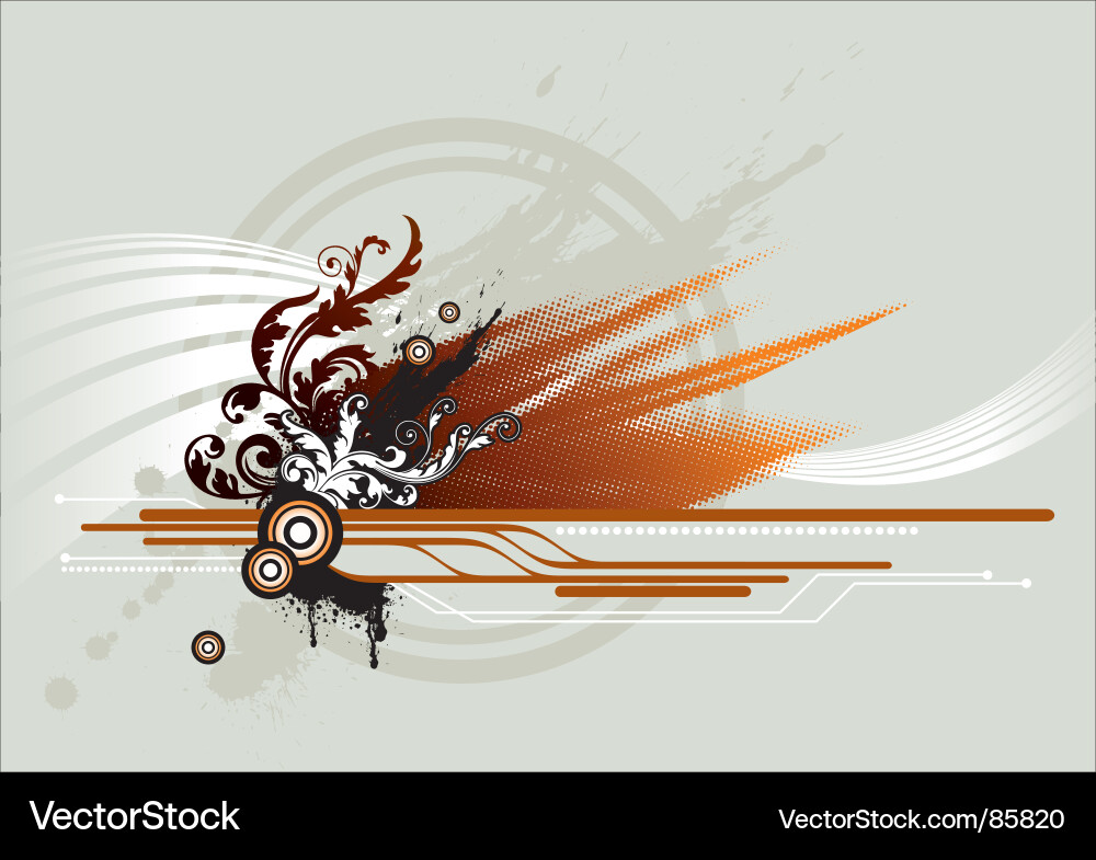 Abstract Circuit Grid vector image