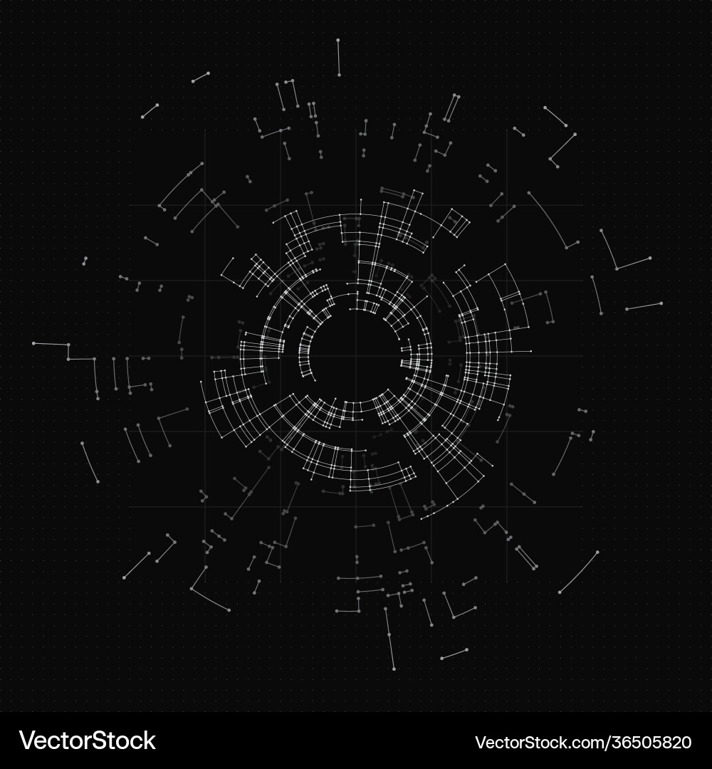 Dynamic Science Network Background vector image