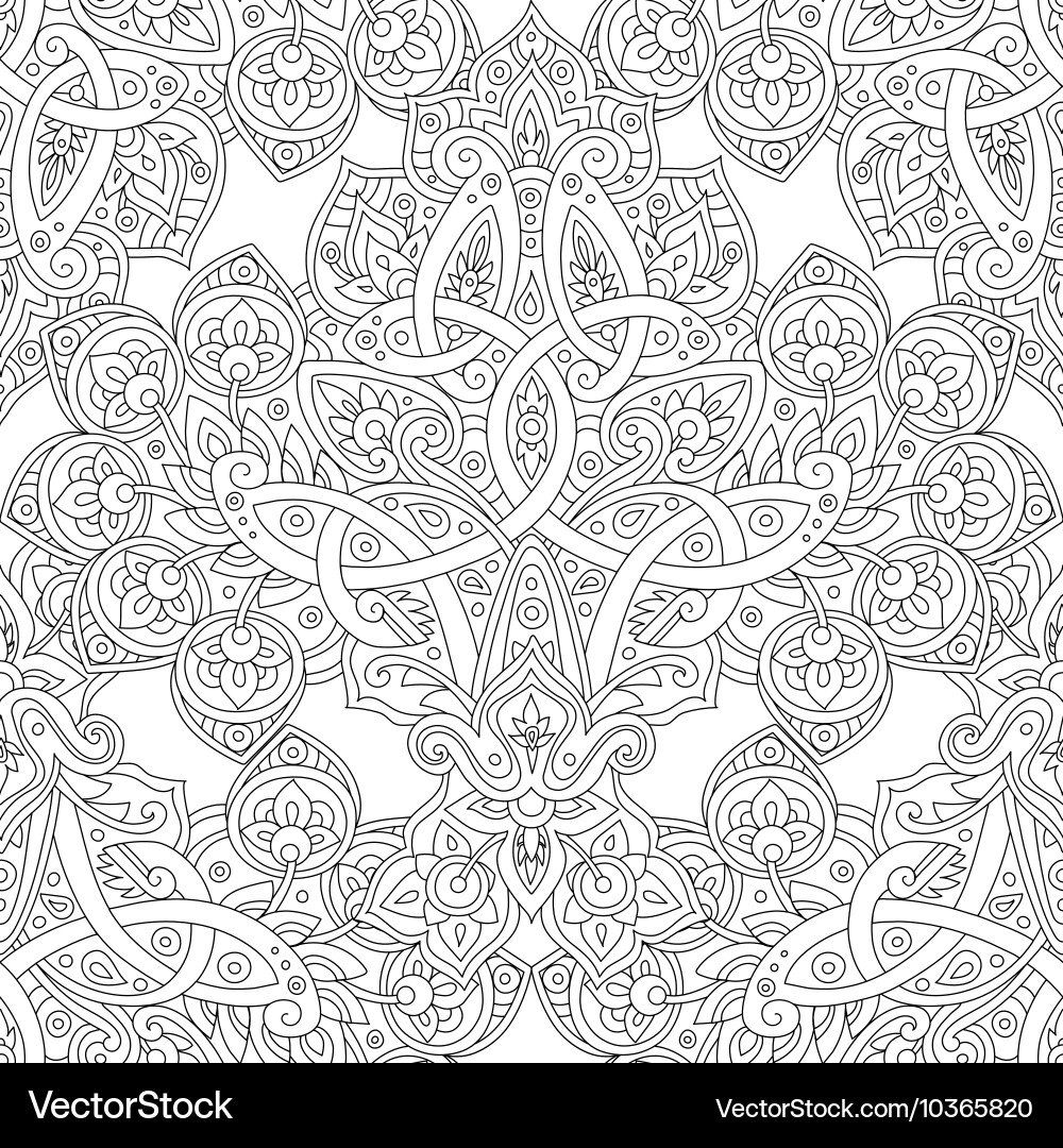 Ethnic Line Pattern Vector Image