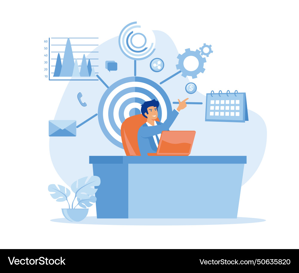 Performance tools and software solutions abstract vector image