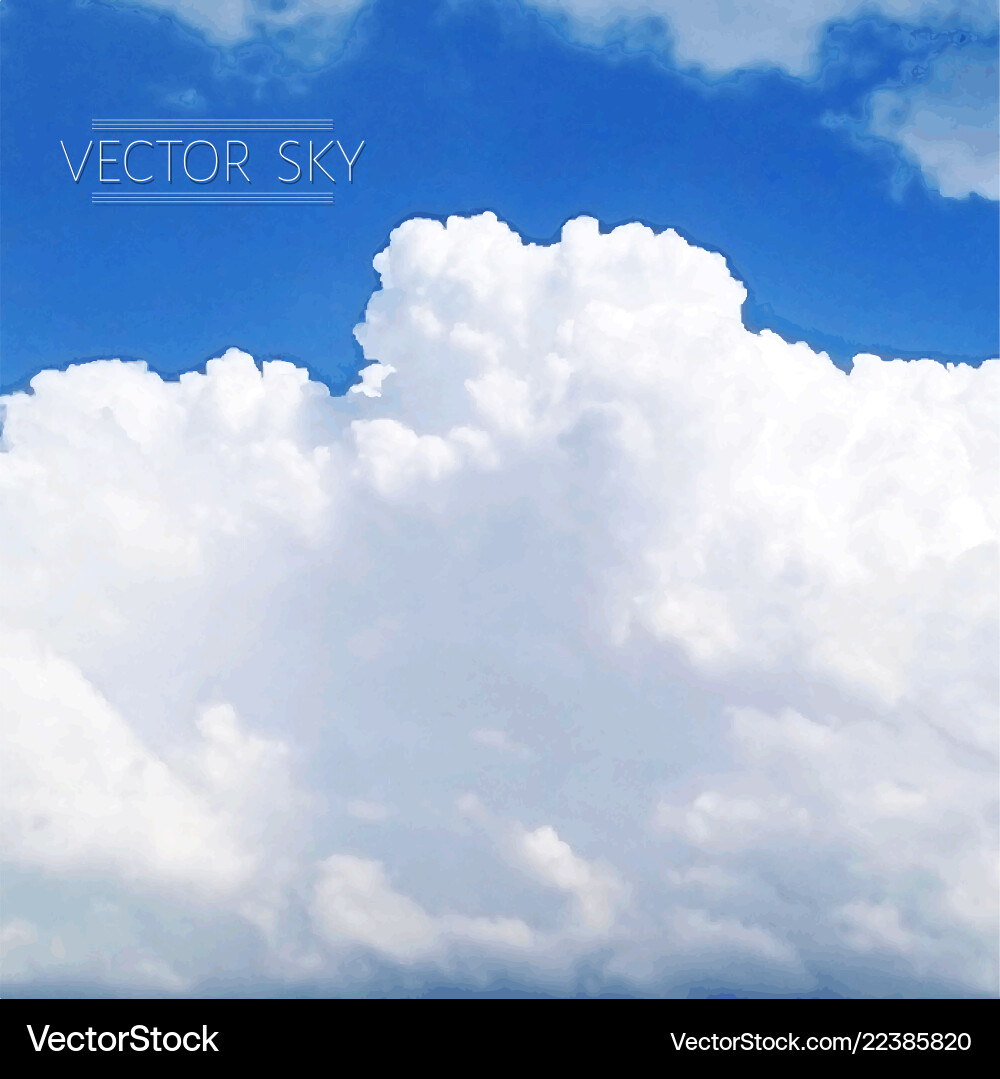 Realistic clouds Royalty Free Vector Image - VectorStock