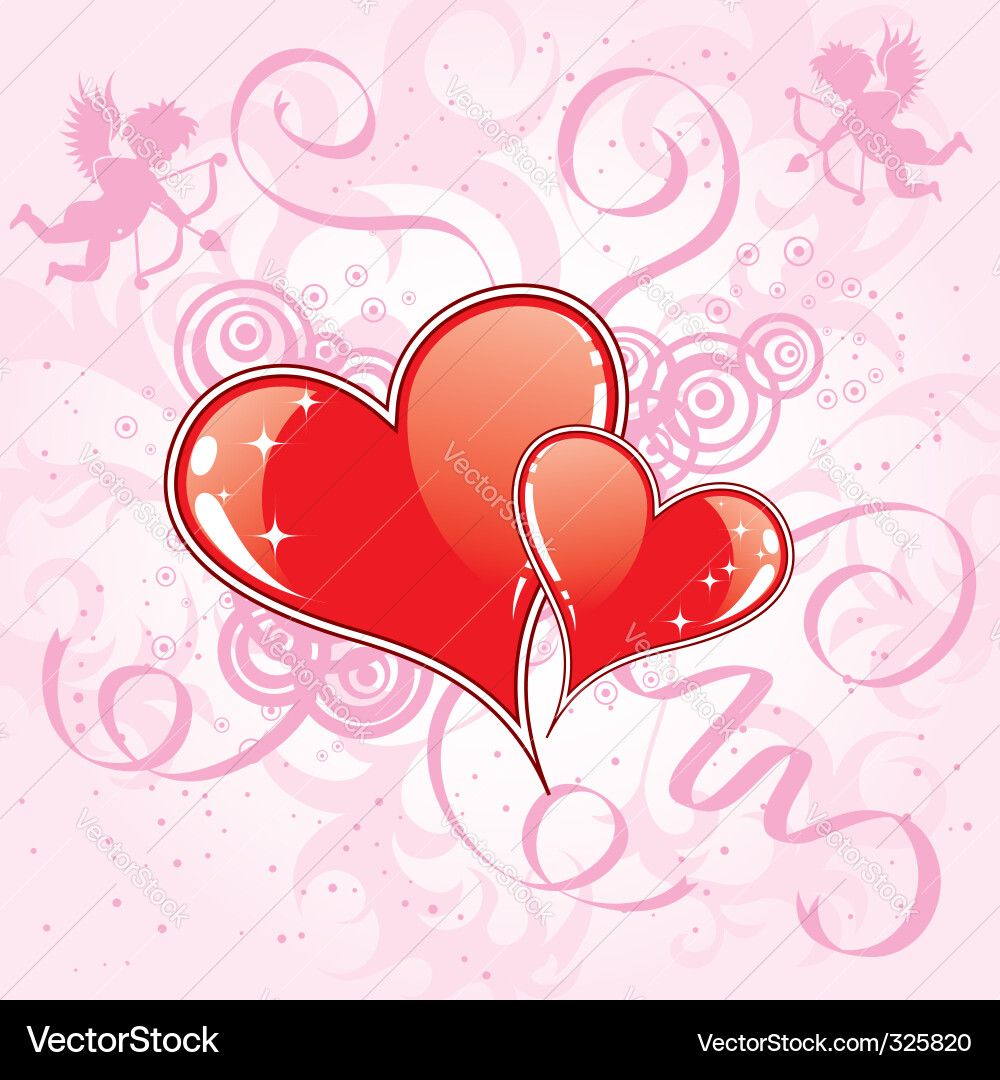Romantic Valentine's Day Background Vector Image