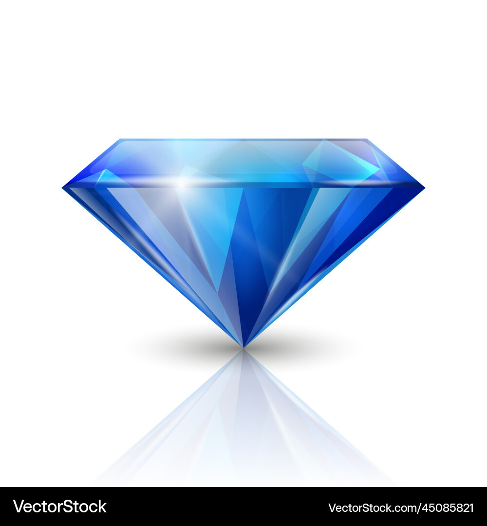3d realistic blue transparent triangular 3d realistic blue transparent triangular Vector Image