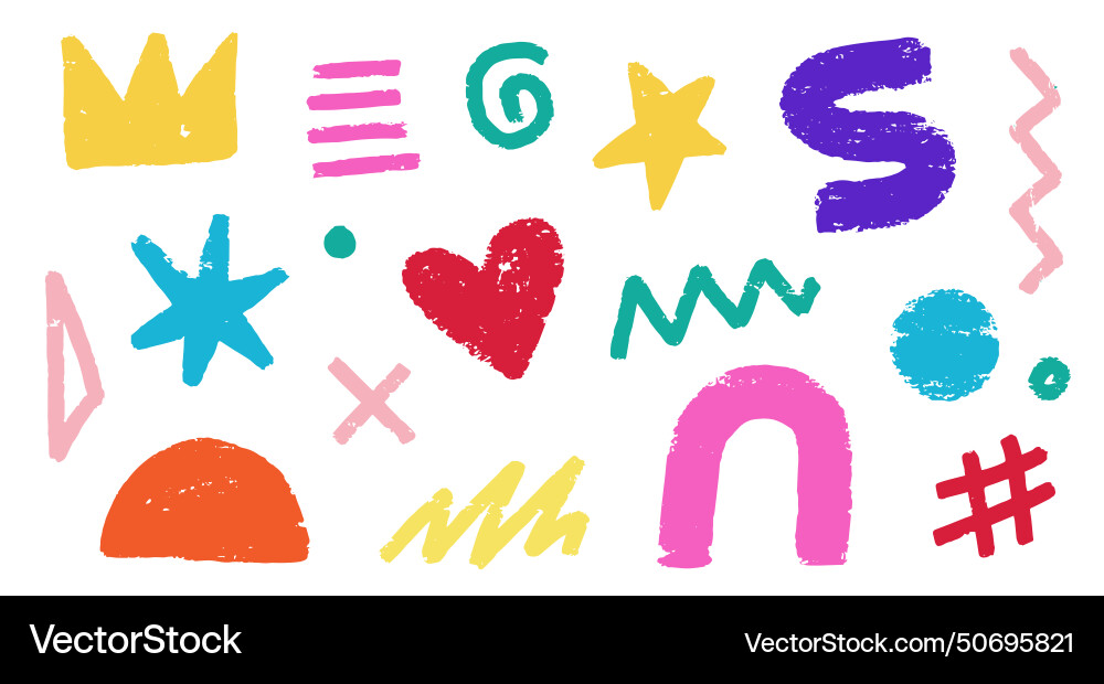 Abstract element shape set color graphic modern Abstract element shape set color graphic modern vector image