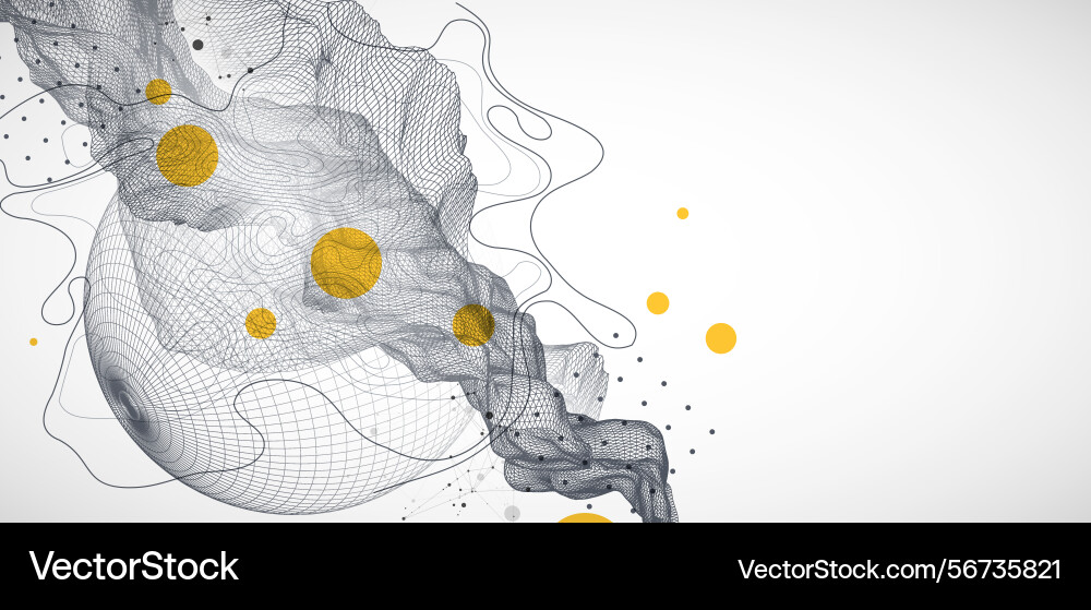 Abstract wave is made in a frame style template Abstract wave is made in a frame style template vector image