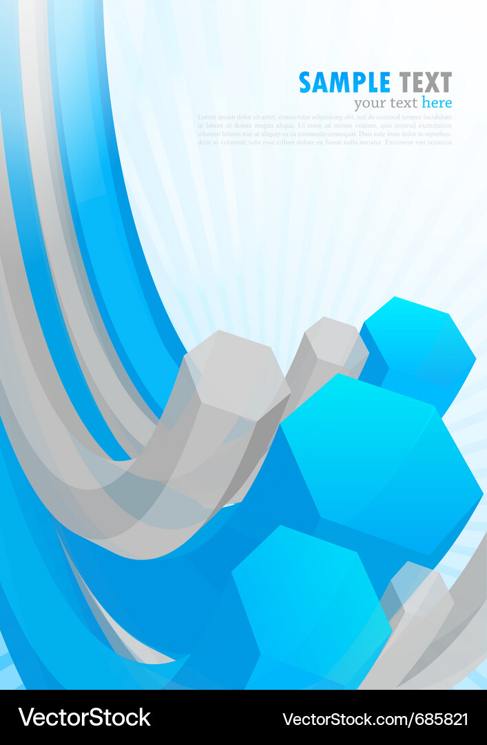 Background with hexagon Vector Image
