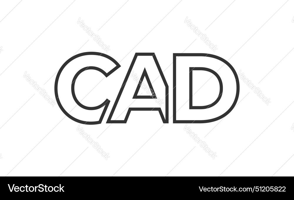 Cad logo design template with strong and modern Cad logo design template with strong and modern vector image