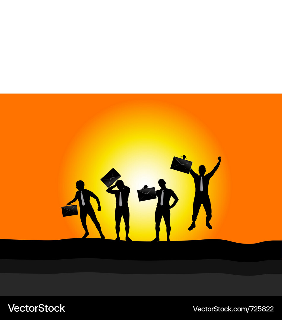 Man with a business Vector Image