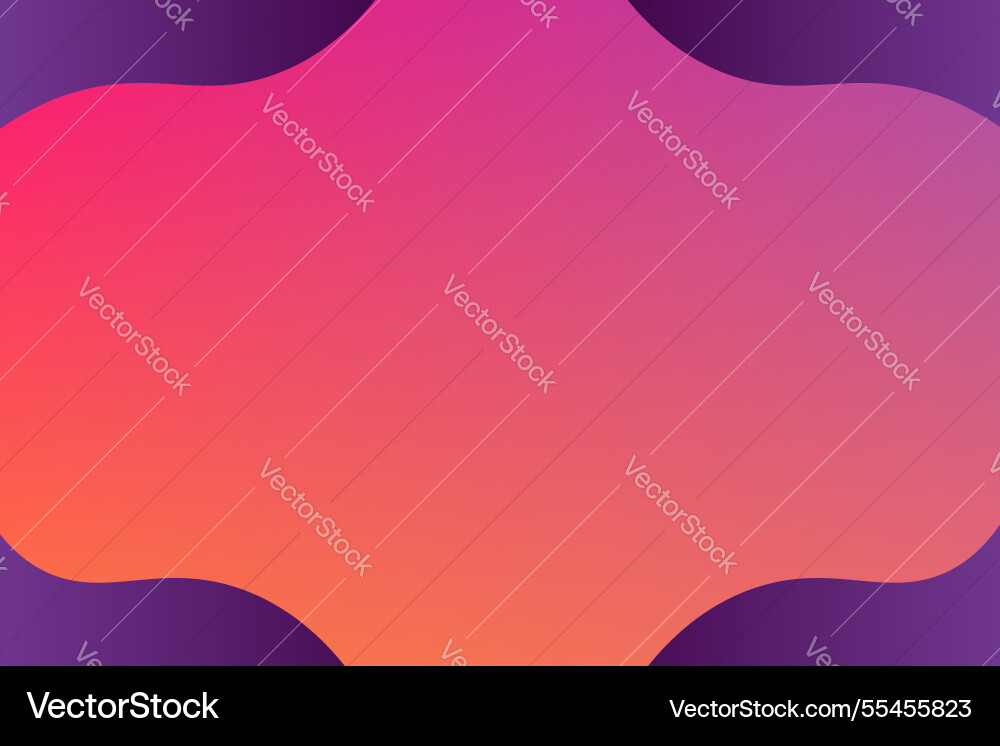 Abstract gradient background wavy shape design vector image