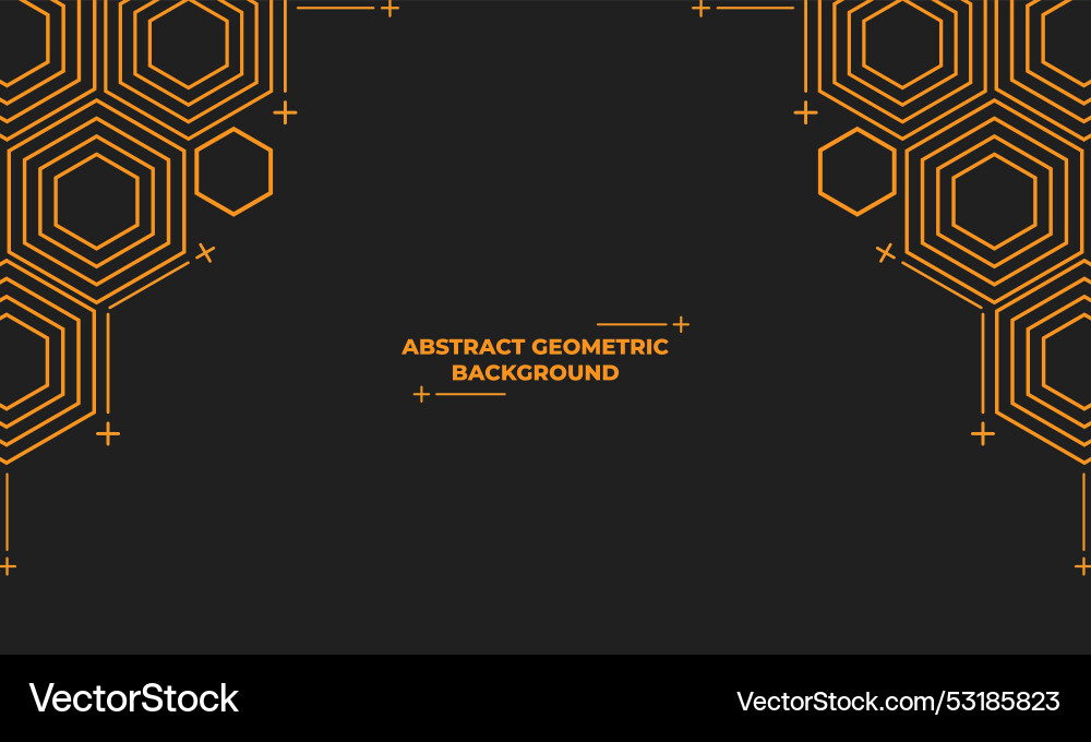 Abstract hexagonal geometric background Abstract hexagonal geometric background vector image