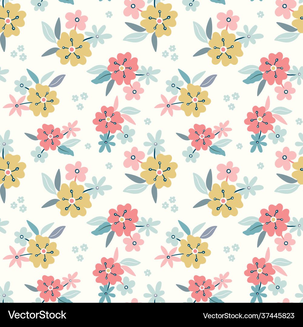 Floral Bouquet Pattern vector image
