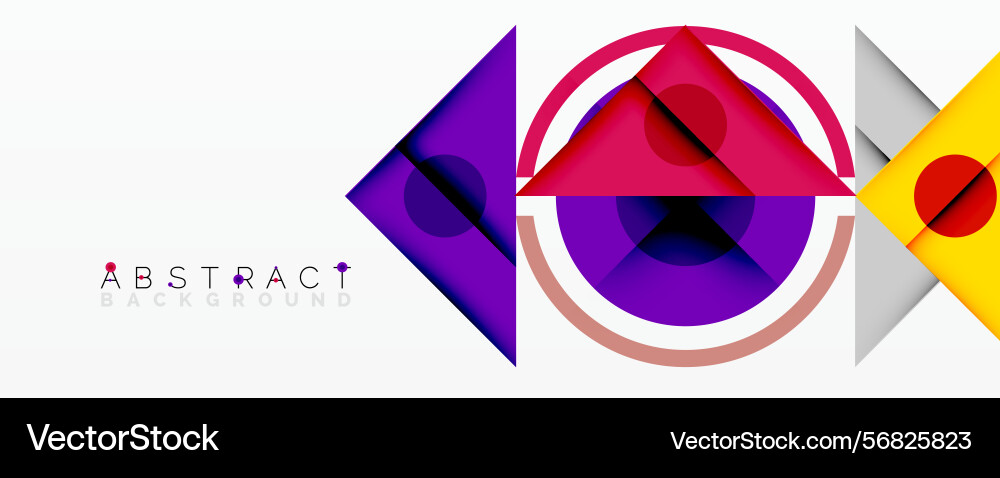Geometric shapes overlap creating vibrant color Geometric shapes overlap creating vibrant color Vector Image